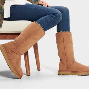 UGG authentic tan tall ll boots woman size 6